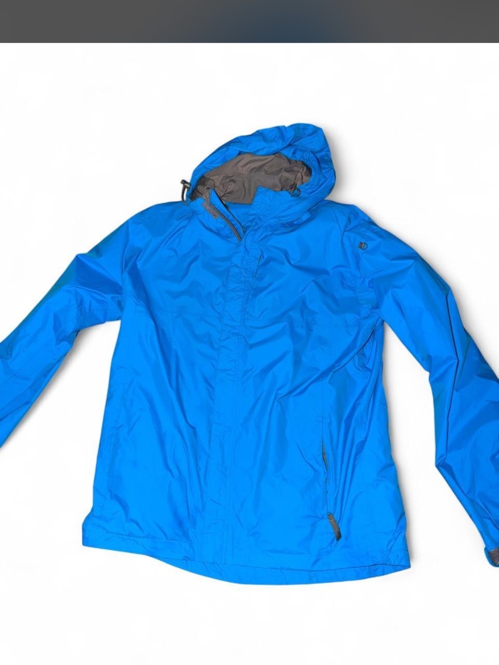 Men's Blue Hooded Raincoat - Lightweight Weatherproof Jacket